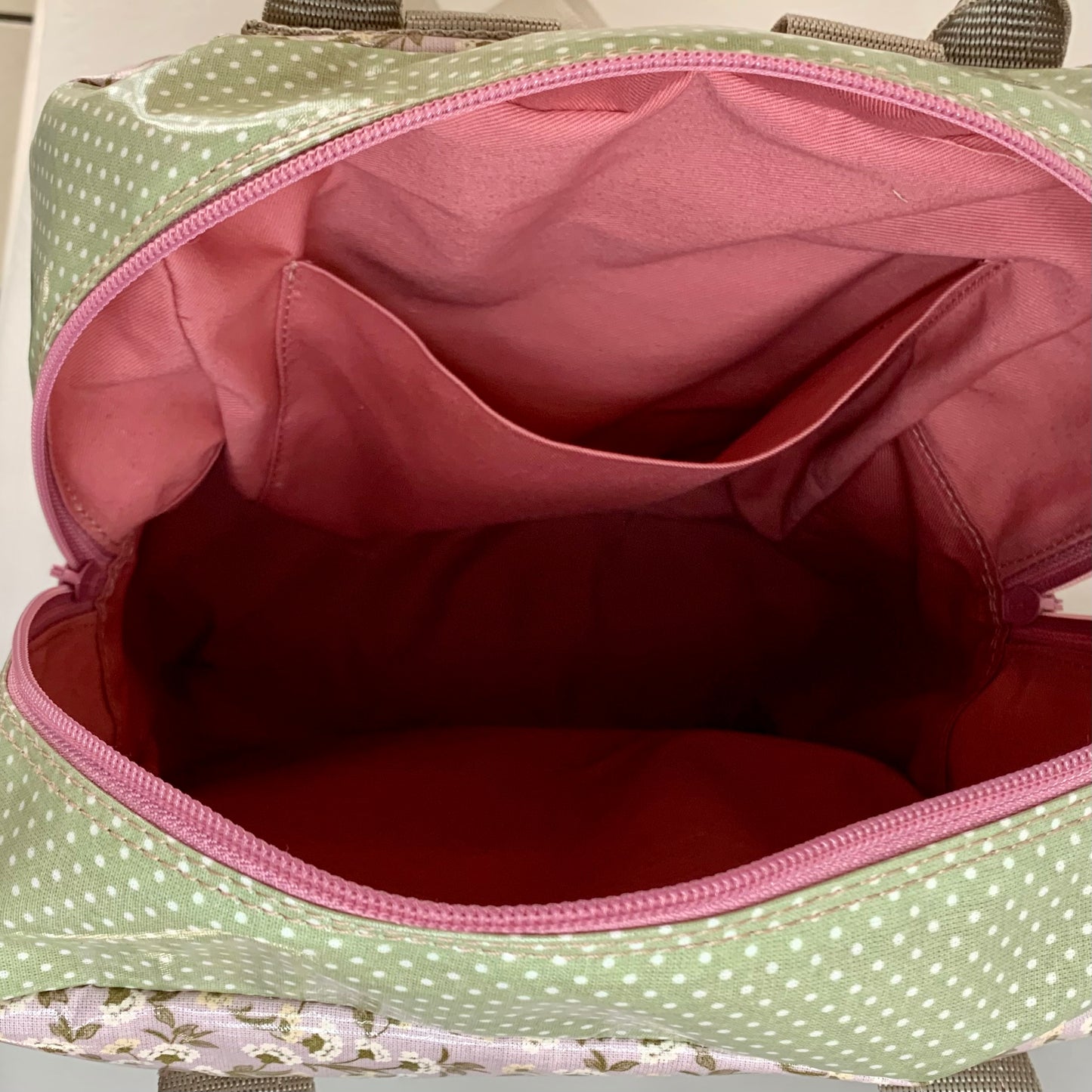 Zaino fantasia fiorellino bianco