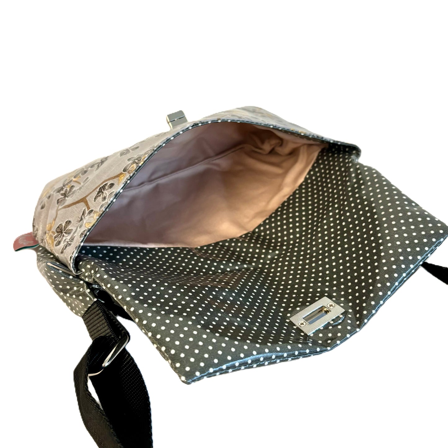 Marsupio fantasia fiore ciliegio grigio - Fairlù® by Francesca Salvi