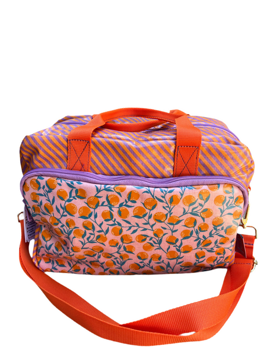 Borsa viaggio piccola riga viola- OUTLET Fairlú
