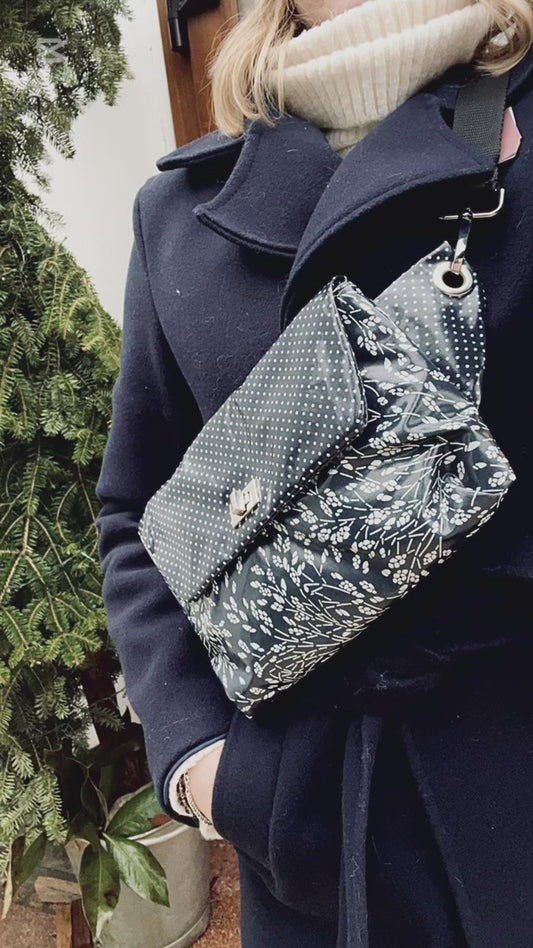 Marsupio felce blu notte